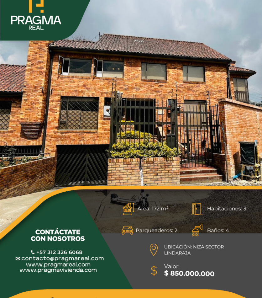 casa en venta Niza lindaraja bogota