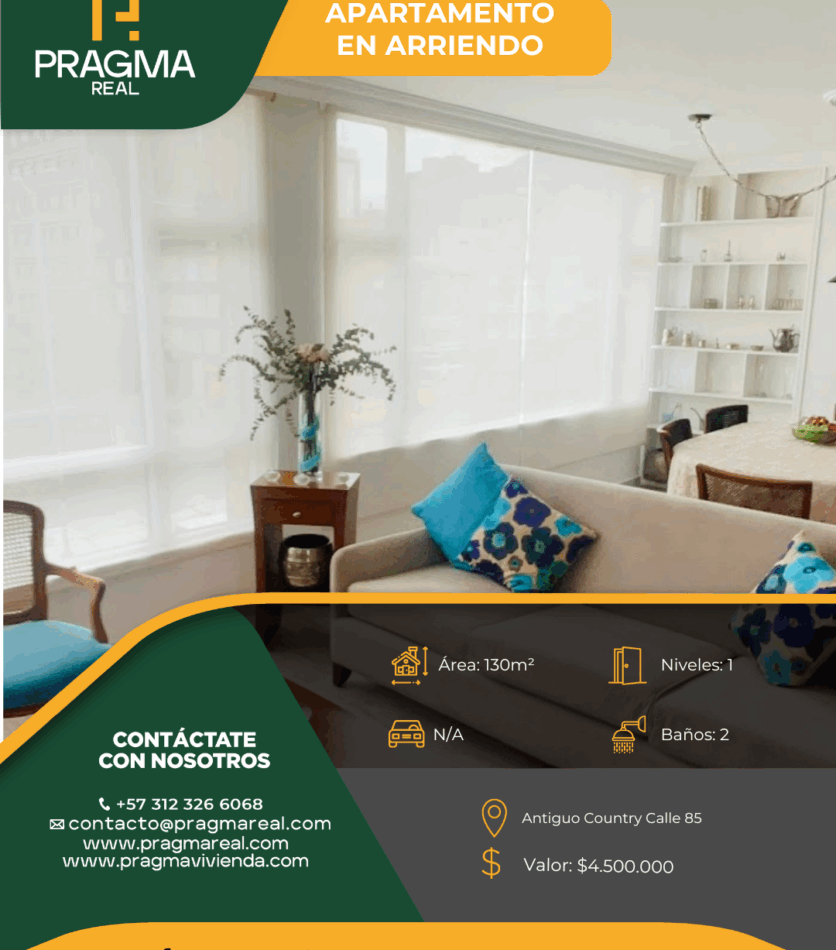 Apartamentos en arriendo Bogota. calle 85